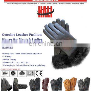 Fashion leather glove new style for 2017 | Fashion leather glove for winter in Europe