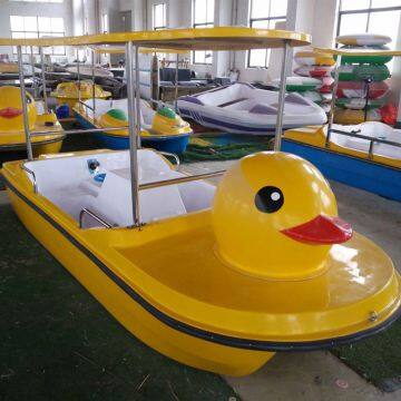 water park fiberglass foot power Duck/Swan 4 seats pedal boat