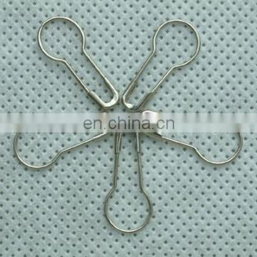 Safety pin for garment tag