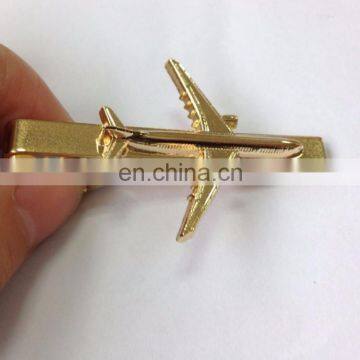 Wholesale Quality OEM Airplane Gold Metal Custom Tie Bar