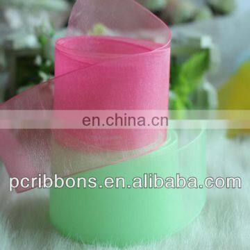 100% Pure Silk Organza Ruffled Ribbon photo-5