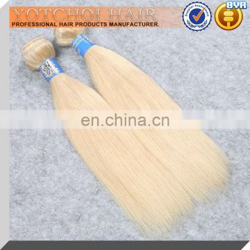 Hot! Grade 8A Double Drawn Silky Straight 613 Weave Blonde Hair Extensions