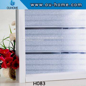 OUHOME Window Film Vinyl 3D PVC Window Privacy Film Static Less Static Cling Film photo-4