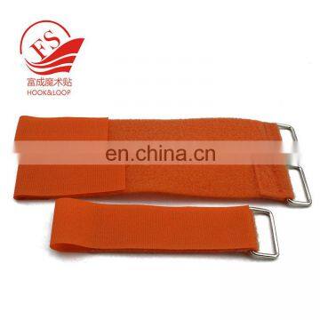 Reusable metal buckle strap cable tie for wire