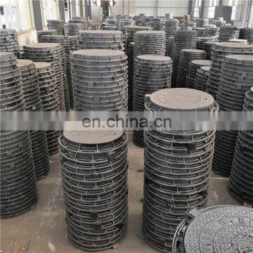Heavy Duty EN124 D400 Epoxy Coating Ductile Iron Manhole Cover photo-7