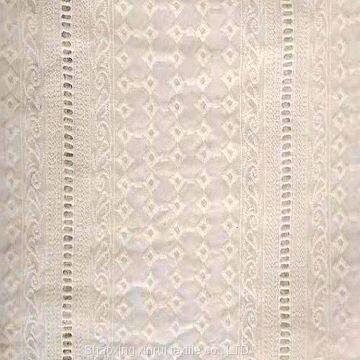organic cotton voile embroidery lace fabric
