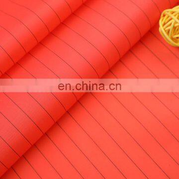 Chinese 100% Polyester 210T Taffeta Anti-Static Striped Fabric for Uniform photo-4