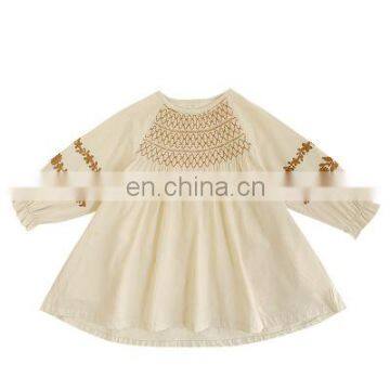 2020 Summer Girls Embroidered Dress Children's Clothing Wholesale