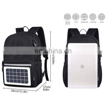 Anti-Theft Smart Solar Power Backpack Power Charging Camping & Hiking Multi-Function Laptop Backpack