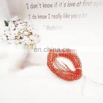 20LEDs Indoor Battery Powered Copper Wire Led Light Mesh Tube String Light For Wedding Party Decoration