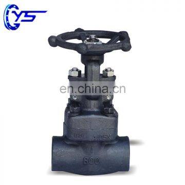 High Quality Forged Steel PN25 PN40 PN63 PN100 Gate Valve With Hand Wheel