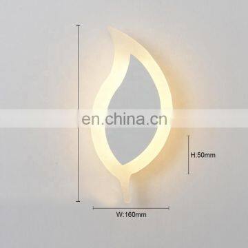 Wholesale Indoor Decoration Leaf Shape LED Modern Wall Lamp for Living Room photo-3