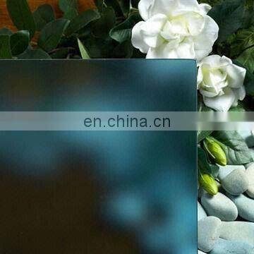 Customized 5mm Black Tempered Sandblasted Frosted Glass