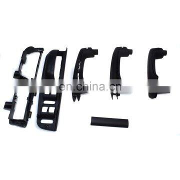 Free Shipping! Black Inside Door Handle Cover Bracket Grab Bezel Trim For Jetta Golf MK4 6 PCS photo-2