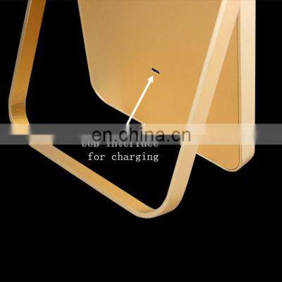 Hot Sale Usb Rechargeable Vanity Makeup Mirros With Led Lights photo-3