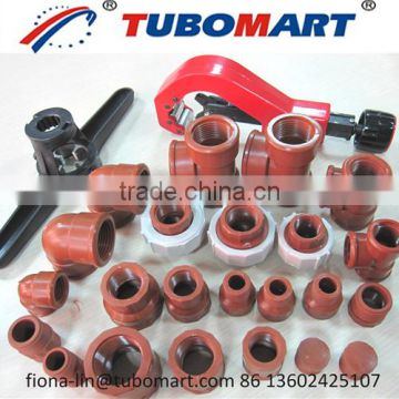 male female thread reducing coupling pph plastic threaded coupling