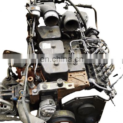 truck engine 6BT high quality 6BT diesel fuel motor come with gearbox at low mileage for sale