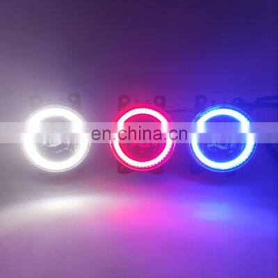 1 Pair 2 Functions Auto LED DRL Daytime Running Light Car Projector Fog Lamp Foglight For Subaru XV 2012-2018 photo-5