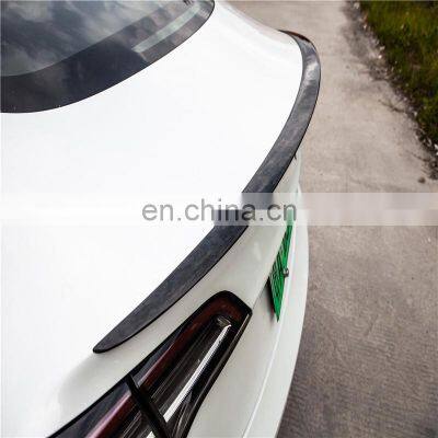 High Quality Carbon Fiber Spoiler Front Lip Rear Diffuser Spoiler For Tesla Model 3 CS Style Auto Car Rear Spoilers