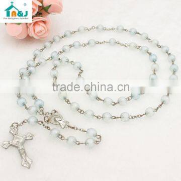 Plastic Rosary Bead Wholesale Cross Necklace photo-6