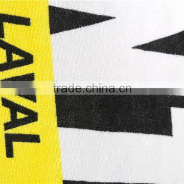 China Towel Factory Custom Label/logo Veger Reactive Printed Piping/serging High Quality Beach Towel photo-3