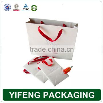 White Exclusive Custom Made Paper Bags with Rope Handles