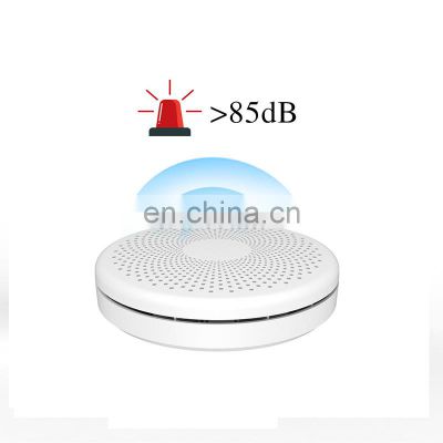 WIFI smoke alarm detector sound and light alarm tuya APP interconnected smoke alarm