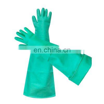 par de guantes de goma largos High Quality 80cm 31.5inch laboratory use  Glovebox Nitrile dry box Gloves