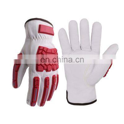 HANDLANDY EN388 Cut Resistant Level E Mining Drilling Oil and Gas Impact Work Gloves Mechanics Gloves Rigger Work Gloves