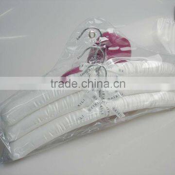 LP80 White Satin Clothes Hangers photo-1