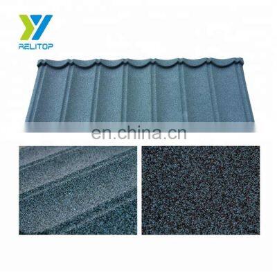 Aluminum Zinc Building Materials Flat Sheet Stone Coated Metal Roofing Tile in Nigeria