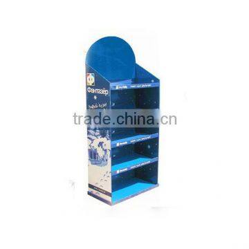 OEM design recyclable cardboard corrugated display rack design