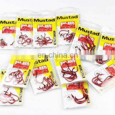 Mustad hooks for sea fishing 92554NPNR high carbon steel hook beak bait hook jig big fish fishing tackles