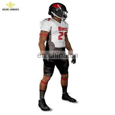 Wholesale Unique Quality Customized American Football Uniform / Team 100% Polyester Football Uniform photo-3