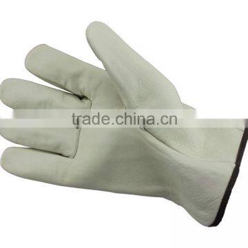 cheap price high quality cow grain Leather drivers driving gloves