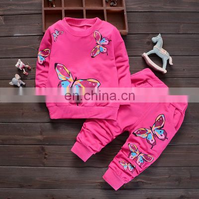 Fall 2019 boutique teenagers set up girls wear clothing sport leisure suit home clothing