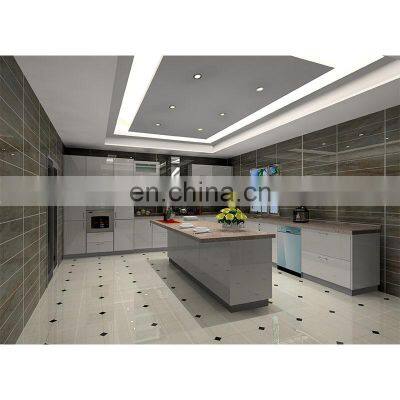 Hot Sell Customize Modern Marble Counter Top High Gloss Top Brand Hardware Modern Modular Kitchen Cabinet