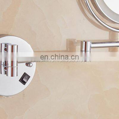 New Style Entirety Frame Wall-mounted Extendable Two Side LED Makeup Mirror photo-4