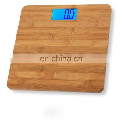 Bamboo hotel bathroom human body weight scale digital