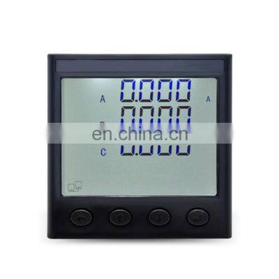 MS3I7C RS485 modbus digital LCD three phase ac ammeter current meter