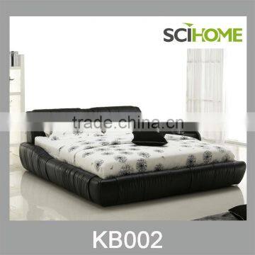leather bed in bedroom furniture