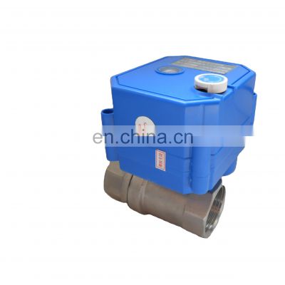 CR01 CR02 CR03 CR04 brass ss304 thread BSP NPT CWX-25S 12v water valve motorized motor valve with manual operation