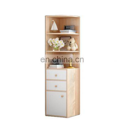 Modern Style Tall Corner China Cabinet Wood Solid cheap corner cabinet