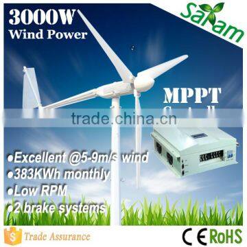 Small 3000w wind generator 48v