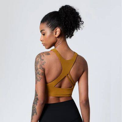 Wholesale Gym High Impact Yoga Bra Top Fitness Women Fitness Sports Bra Sexy Sports Bra