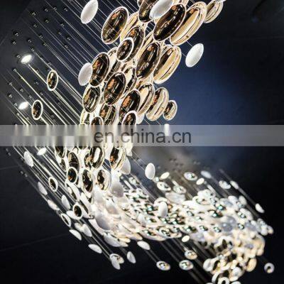 220V 110V Modern Big Fascinating Design Project Customized Hall LED Chandelier Light