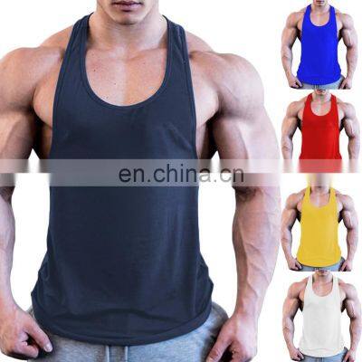 Custom Color Wholesale Price Fitness Gym Singlets Sports Tank Top Singlets Weightlifting Wear Singlet for Men photo-2