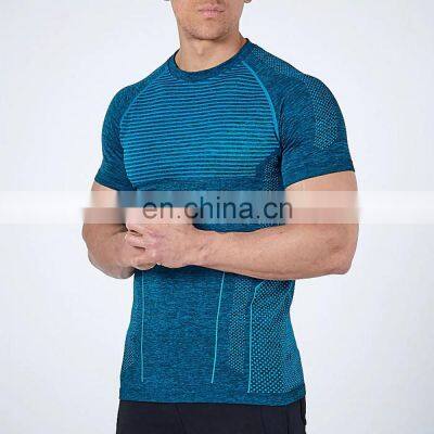 High Quality Athletic Sports Wear T Shirt Men's Workout Gym Workout Compression