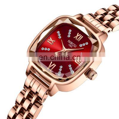 2022 NIBOSI Luxury  Women Quartz Watches Ladies Creative Bracelet Wristwatches Female Clock Relogio Feminino Montre 2535