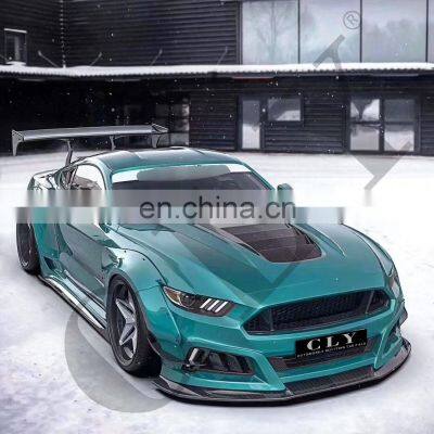 Factory Directly Sale Car Parts Body Kits For Ford Mustang Robot Front Rear Car Bumper With Grille Hood Front Lip Side Skirt photo-5